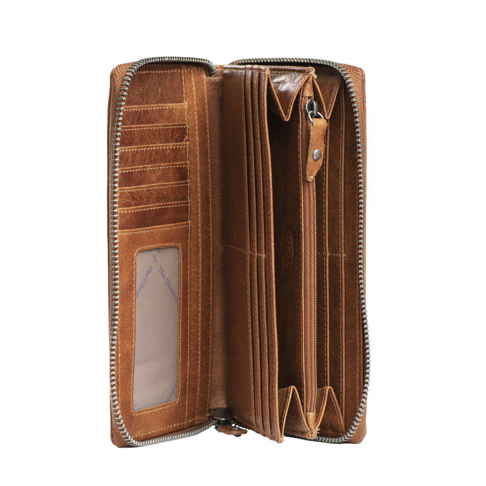 Leather Wallet Cognac Havana
