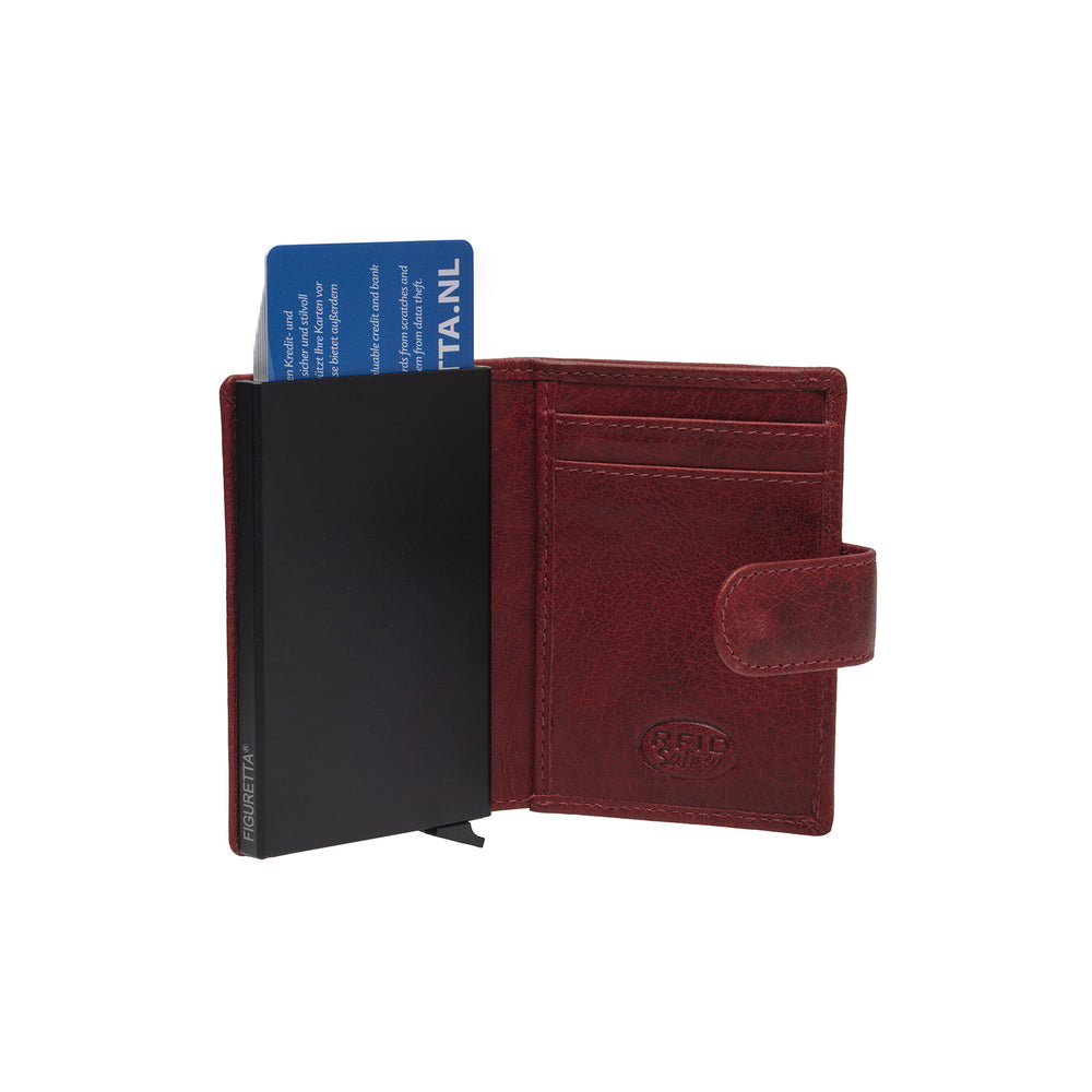 Leather Wallet Red Prague