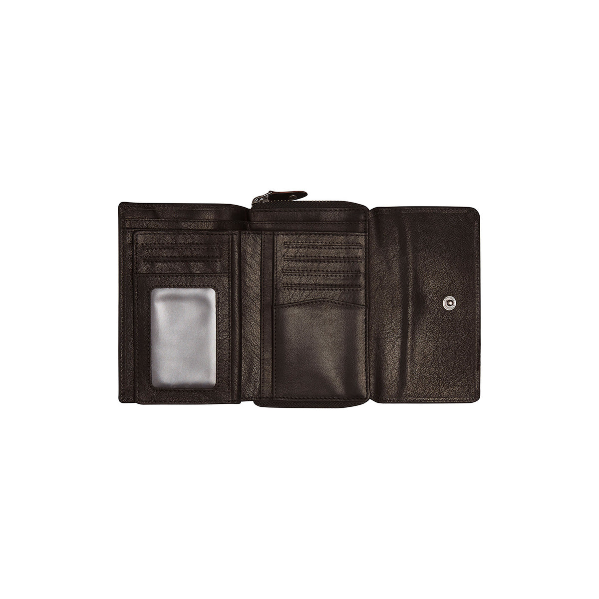Leather Wallet Black Rhodos