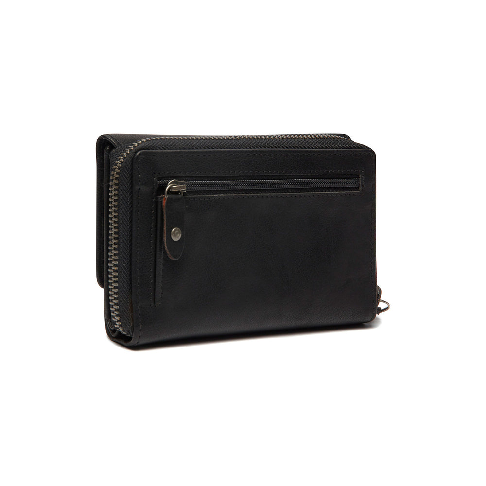 Leather Wallet Black Rhodos