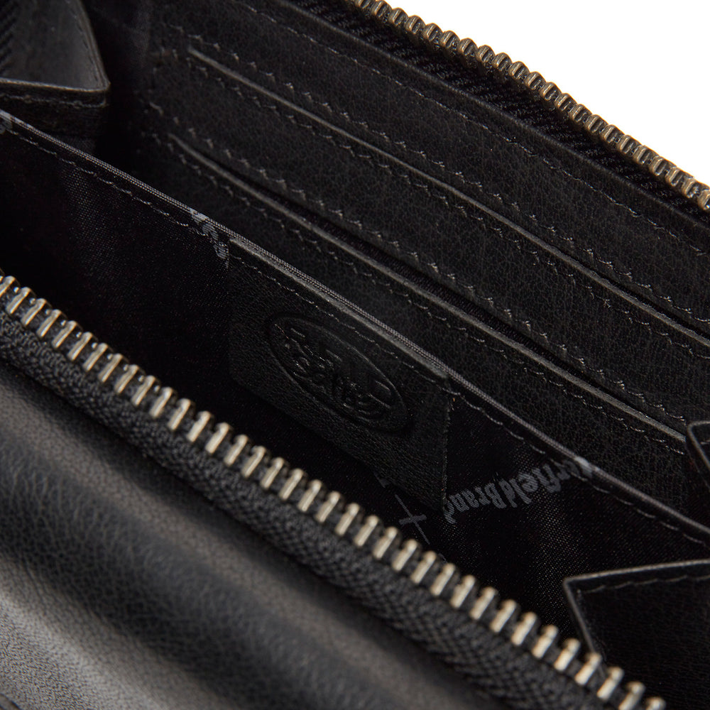 Leather Wallet Black Rhodos