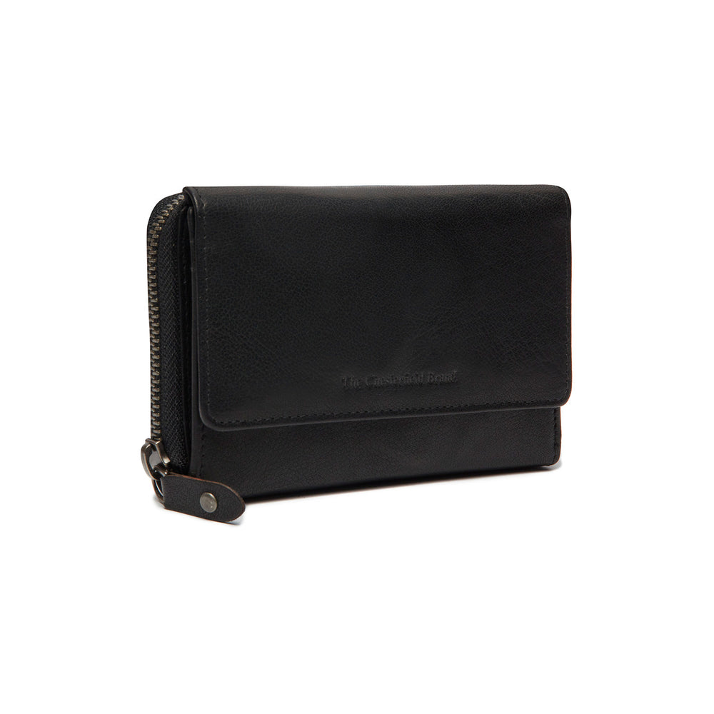 Leather Wallet Black Rhodos