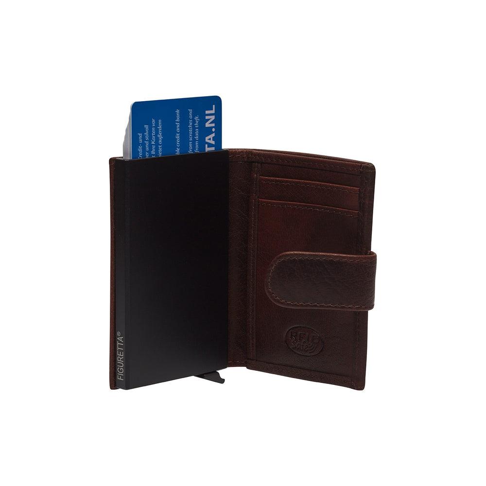 Leather Wallet Brown Hannover