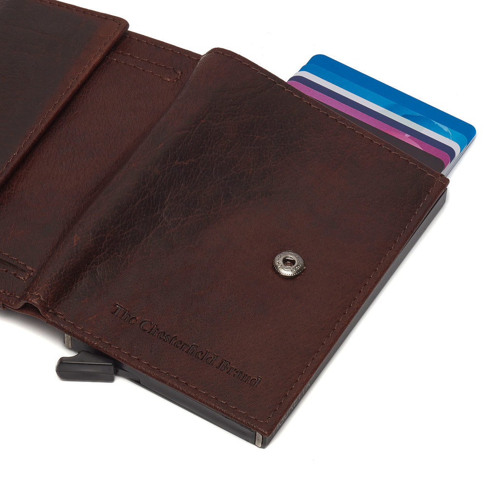 Leather Wallet Brown Hannover