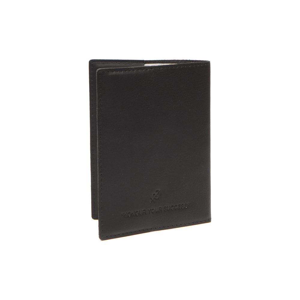 Leather Passport Case Black