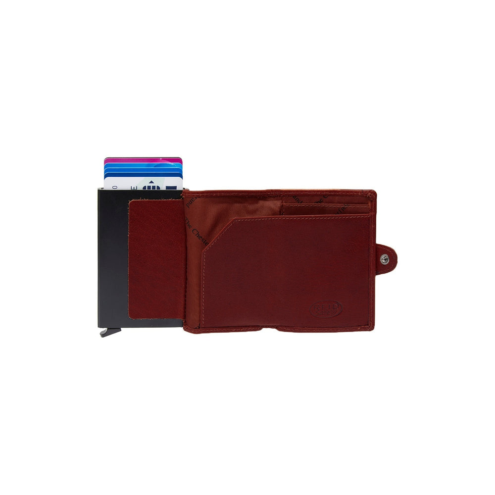 leren portemonnee rood albury