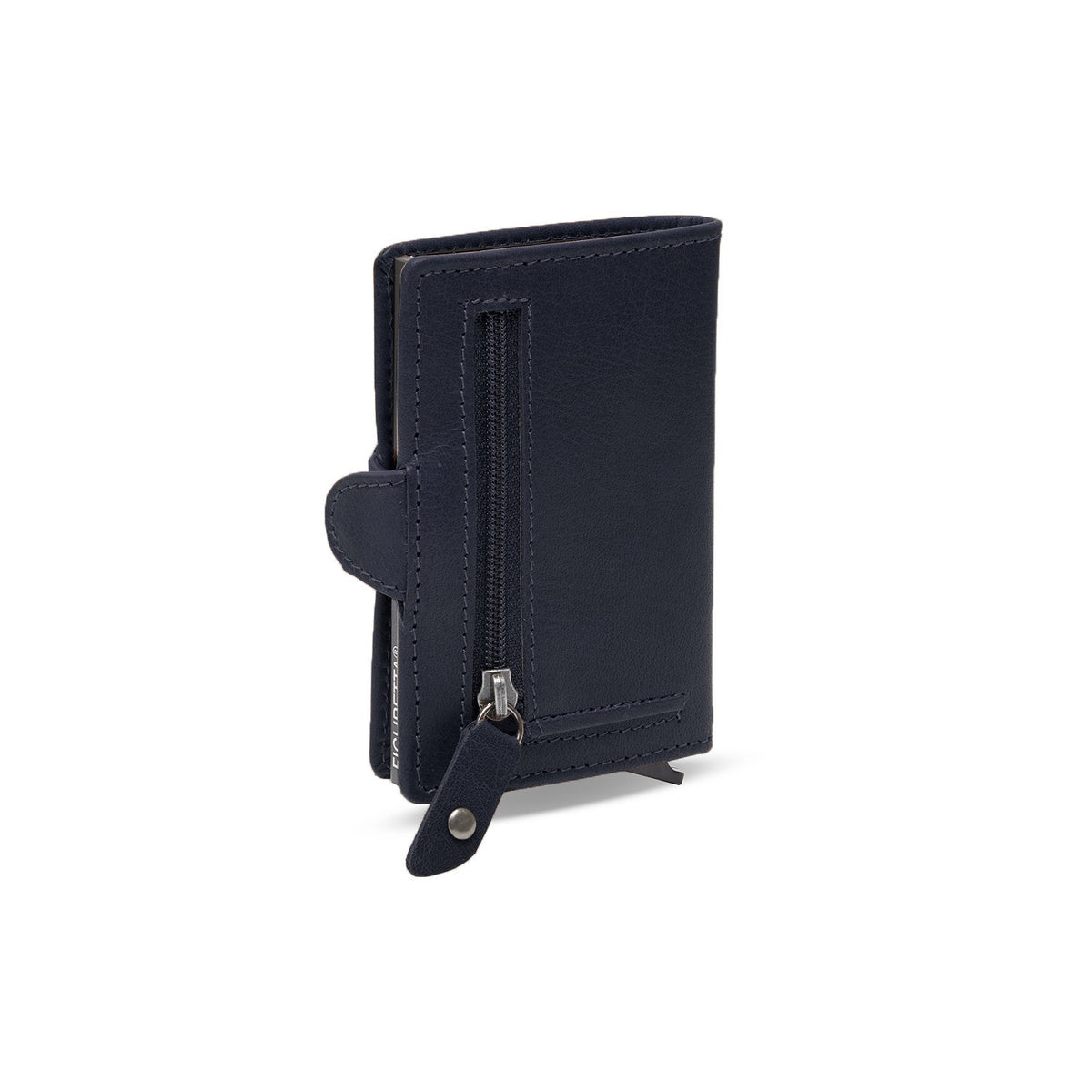 leren portemonnee navy baldwin