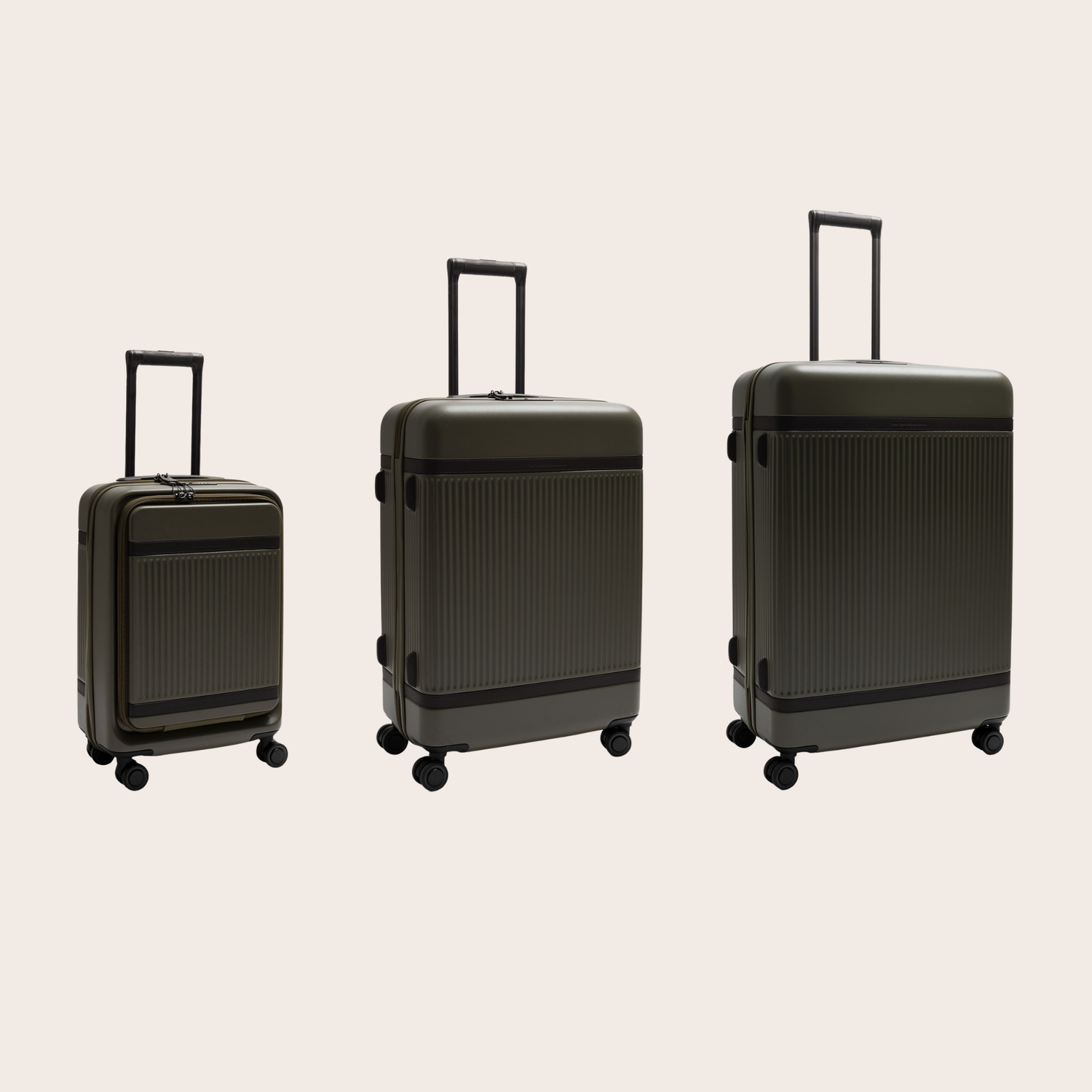 Reisekofferset Vortasche Shadow Olive Zuna