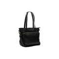 Leder Shopper Schwarz Alicante