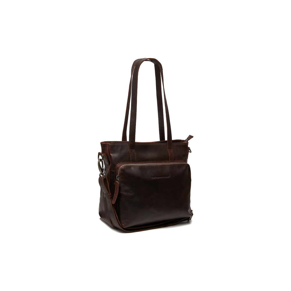 Leather Shoulder Bag Brown Alicante