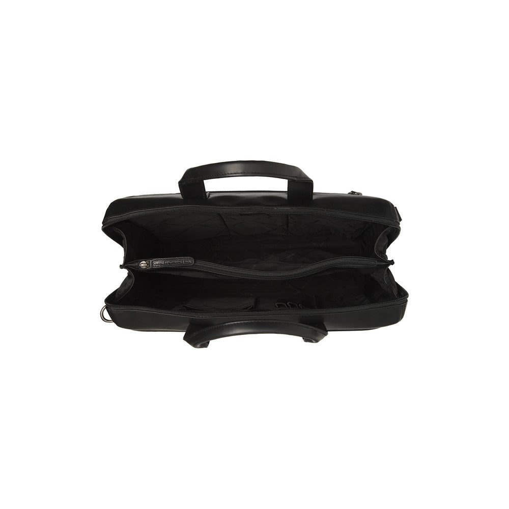 Leather Laptop Bag Black Levanto