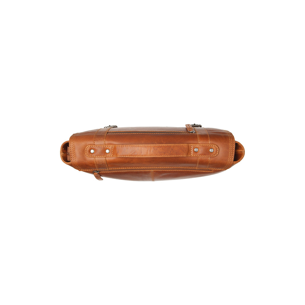 leren laptoptas cognac veneto