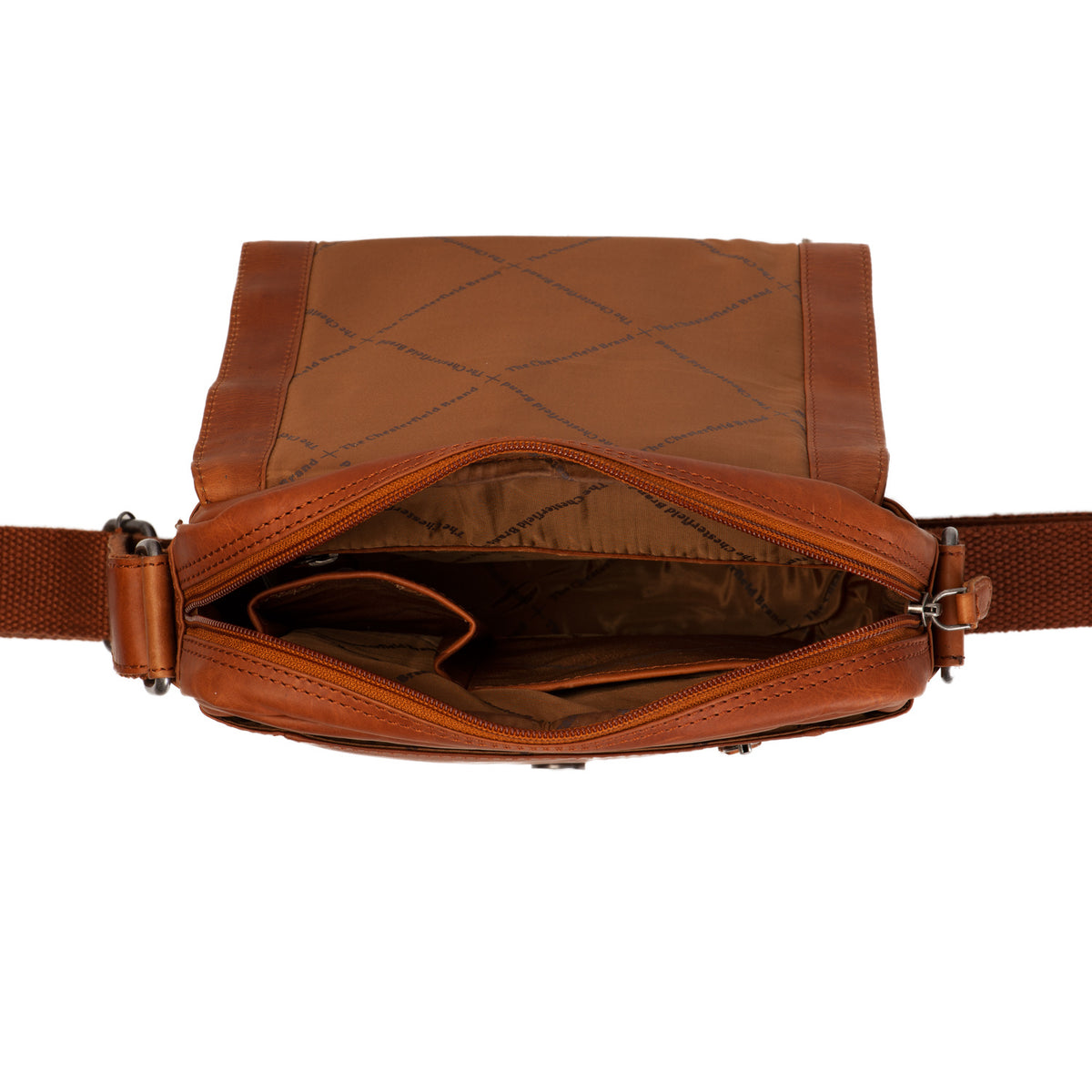 Leather Shoulder Bag Cognac Remy
