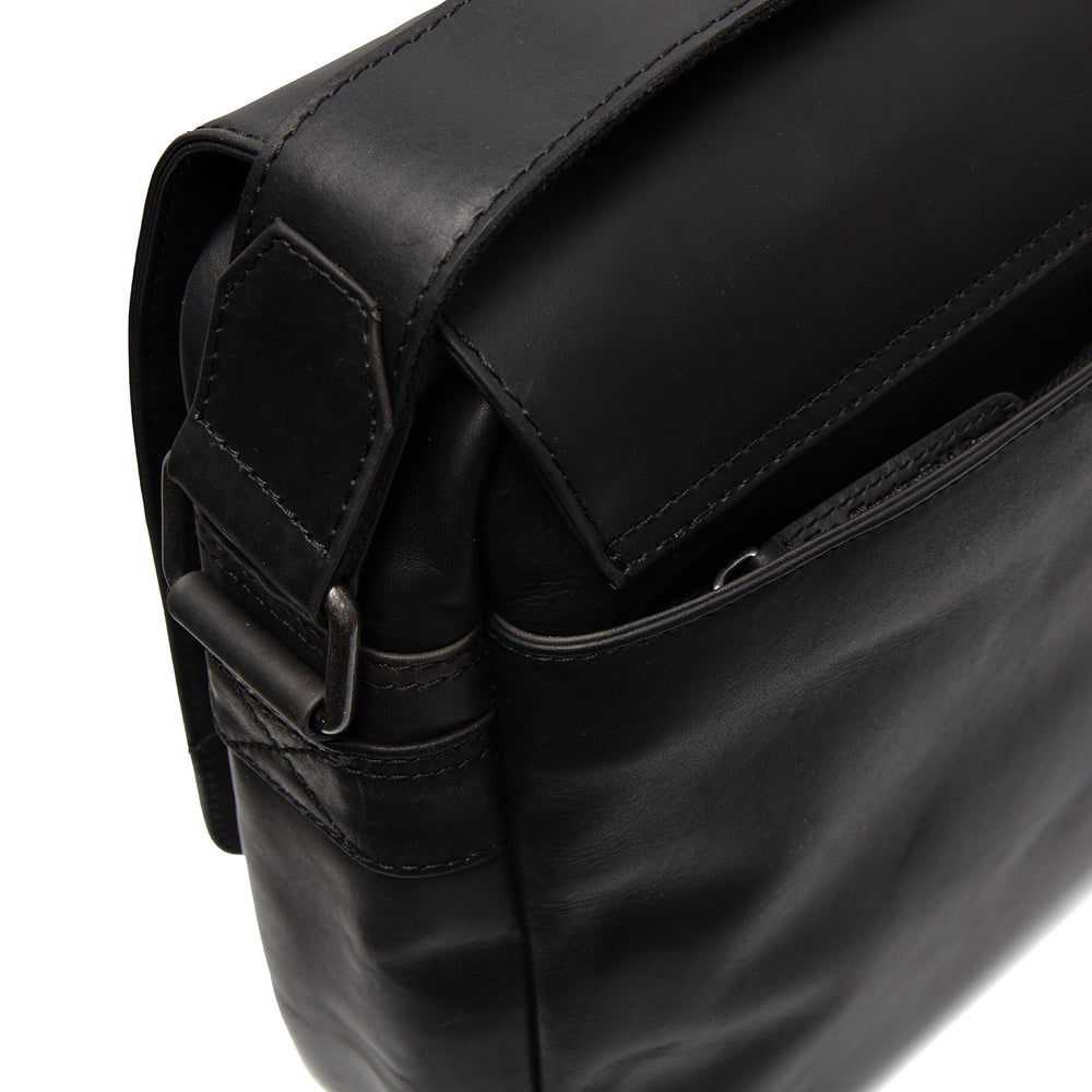 Leather Laptop Bag Black Richard
