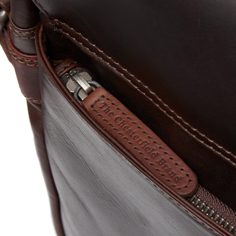 Leather Laptop Bag Brown Richard