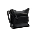 Sac Bandoulière en Cuir Noir Hailey