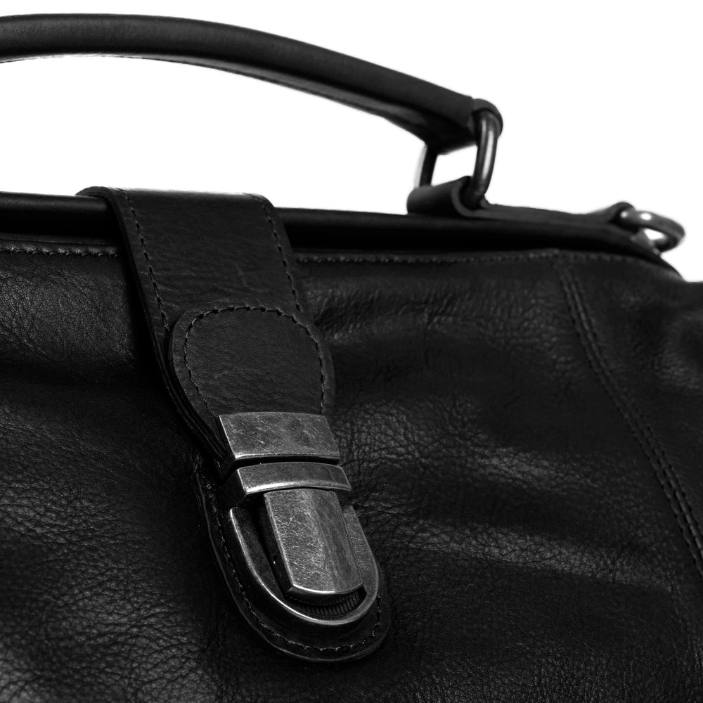 Leather Handbag Black Shaun