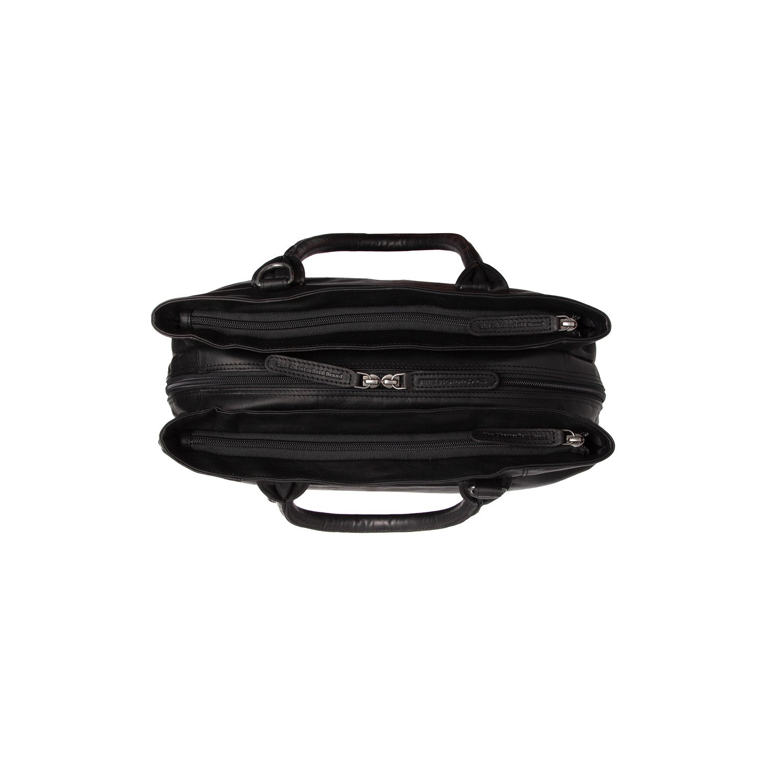 Leather Handbag Black Passau