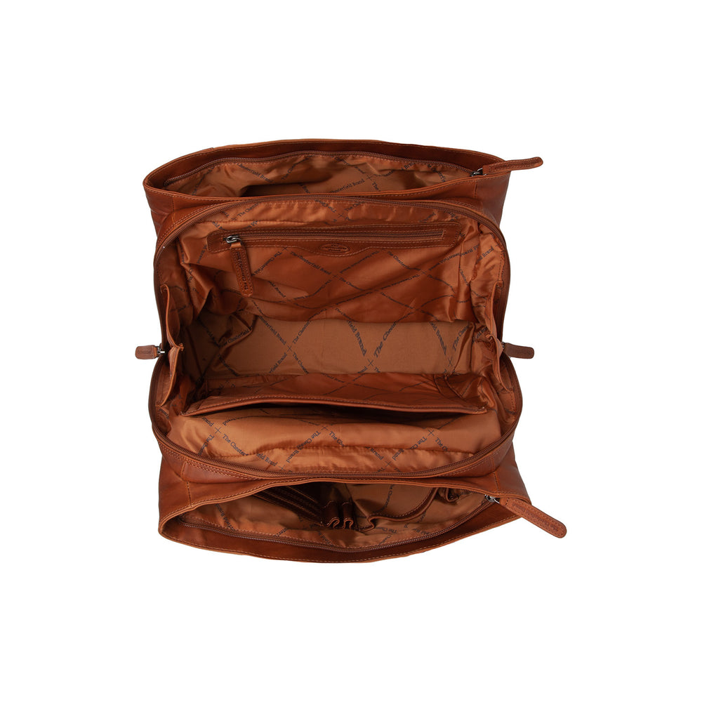 Leather Shoulder Bag Cognac Passau