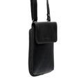 Leather Phone Bag Black Langley