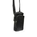 Leather Phone Bag Black Valdes