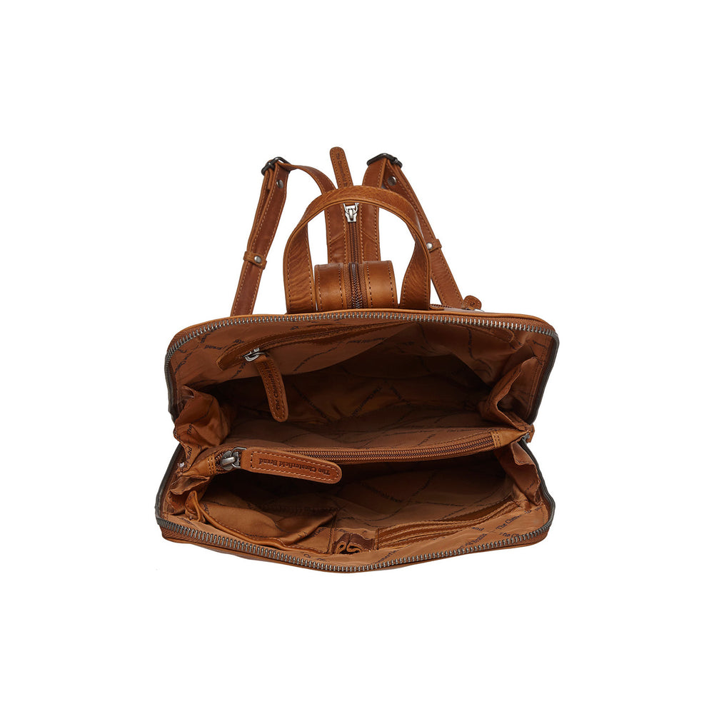 Leather Backpack Cognac Amanda