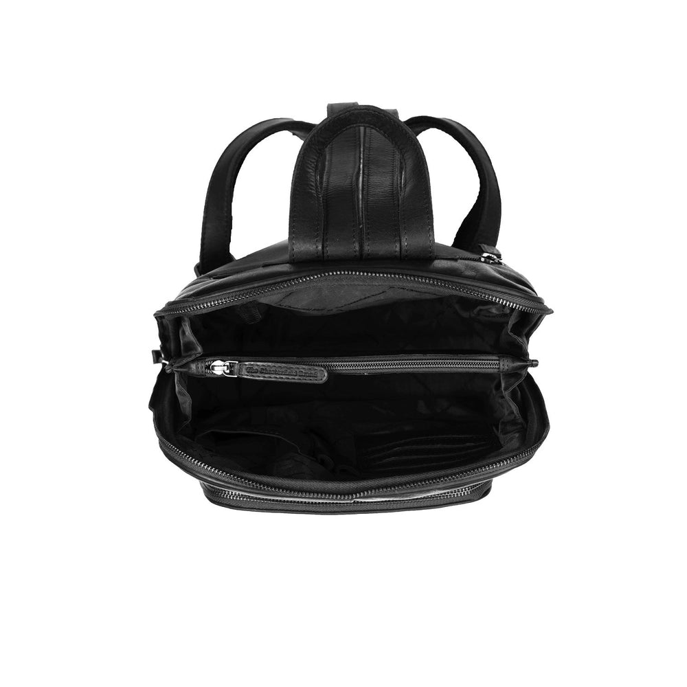 Leather Backpack Black Naomi