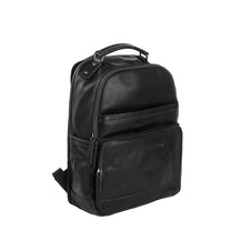 Leather Laptop Backpack Brown Austin