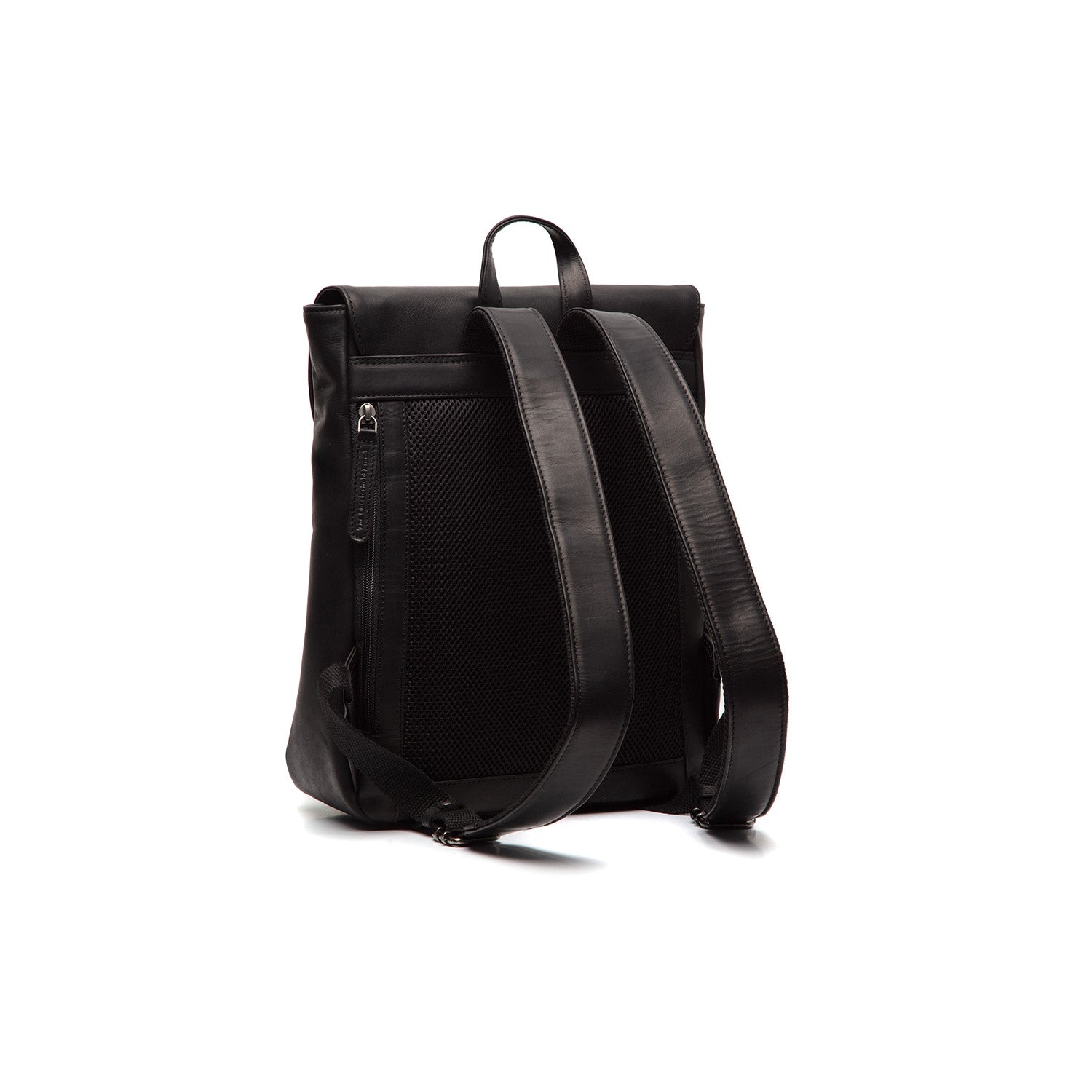 black leather flap backpack Leather Backpack Black Vermont