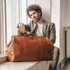 Sac de Voyage en Cuir Cognac Corfu