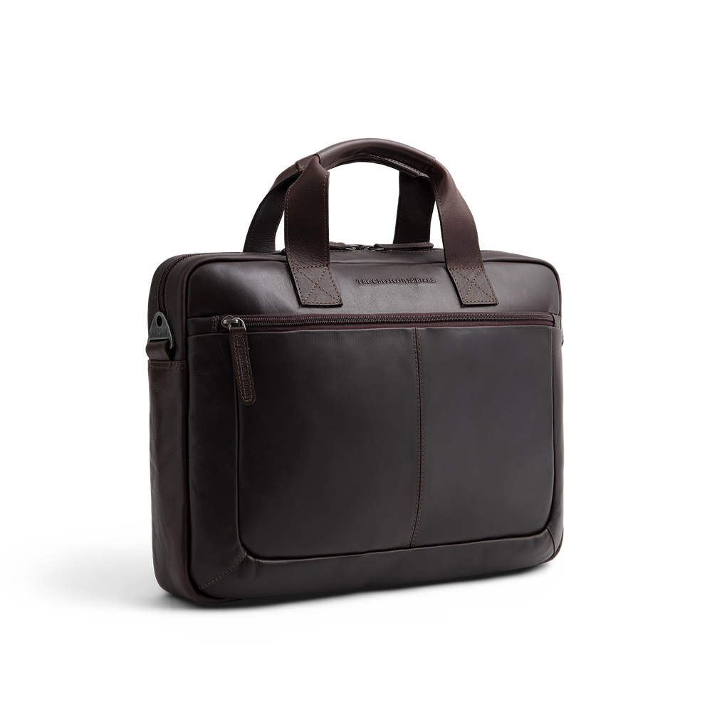 Leder Laptoptasche Braun Calvi