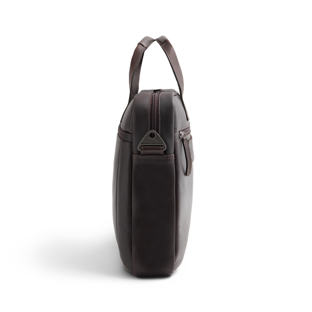 Leder Laptoptasche Braun Calvi