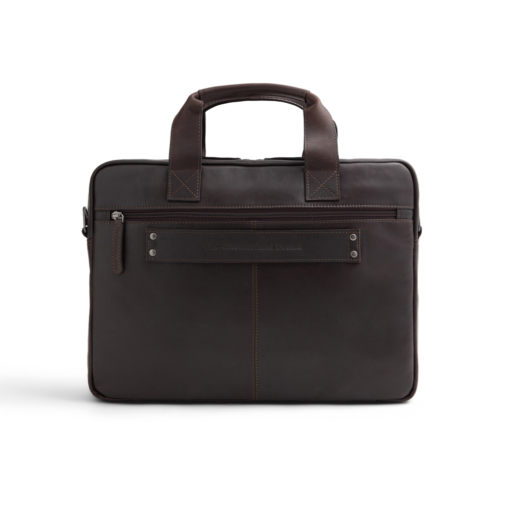 Leder Laptoptasche Braun Calvi