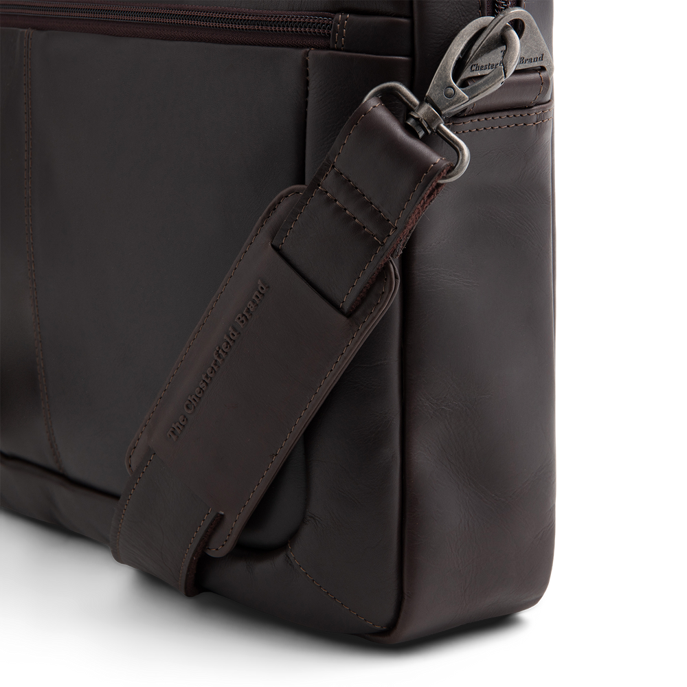 Leder Laptoptasche Braun Calvi
