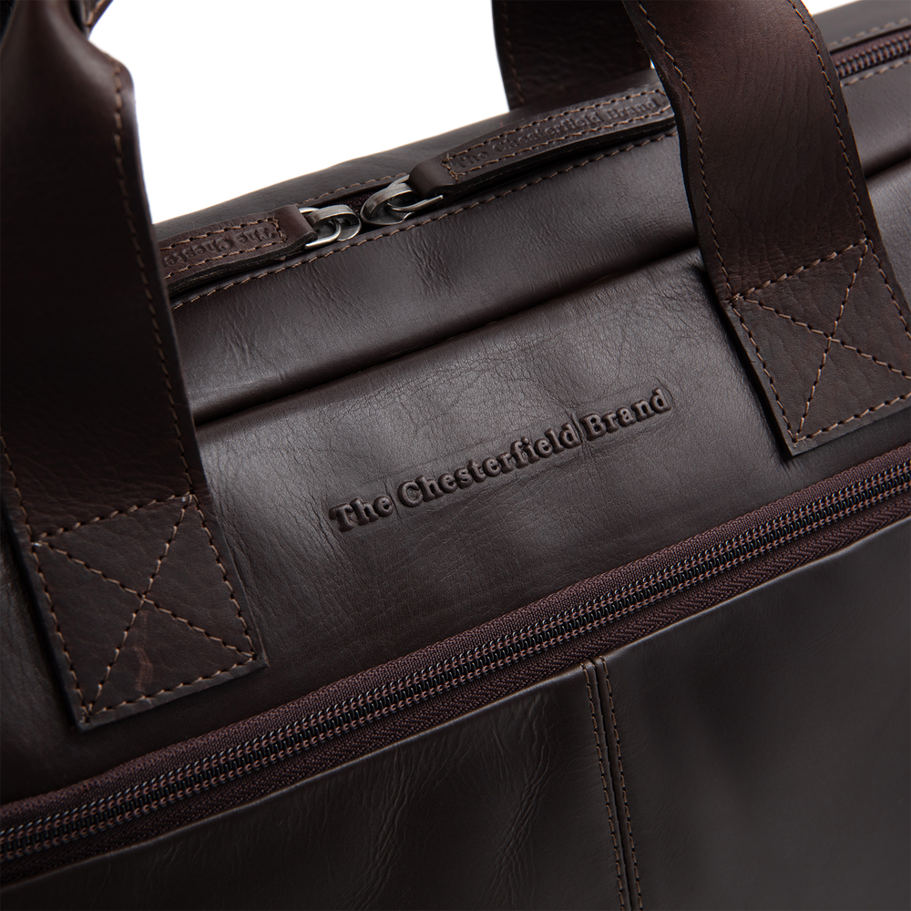 Leder Laptoptasche Braun Calvi