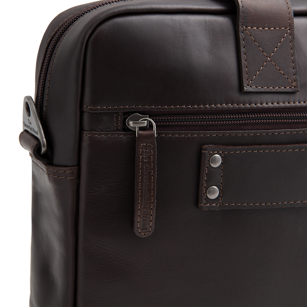 Leder Laptoptasche Braun Calvi