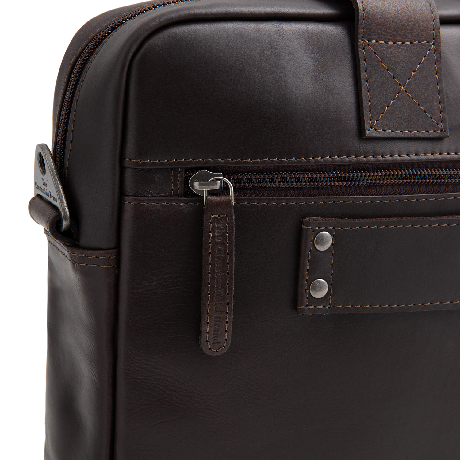 Leder Laptoptasche Braun Calvi