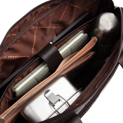 Leder Laptoptasche Braun Calvi
