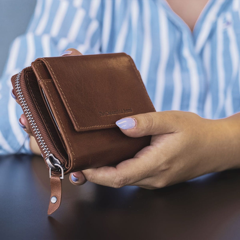 Leather Wallet Cognac Hanoi
