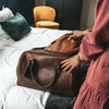 Leather Travel Bag Brown Liam