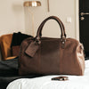 Leather Travel Bag Brown Liam