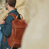 Sac à Dos en Cuir Cognac Rich