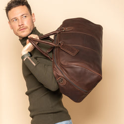 Sac de Voyage en Cuir Marron William