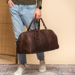 Sac de Voyage en Cuir Marron William